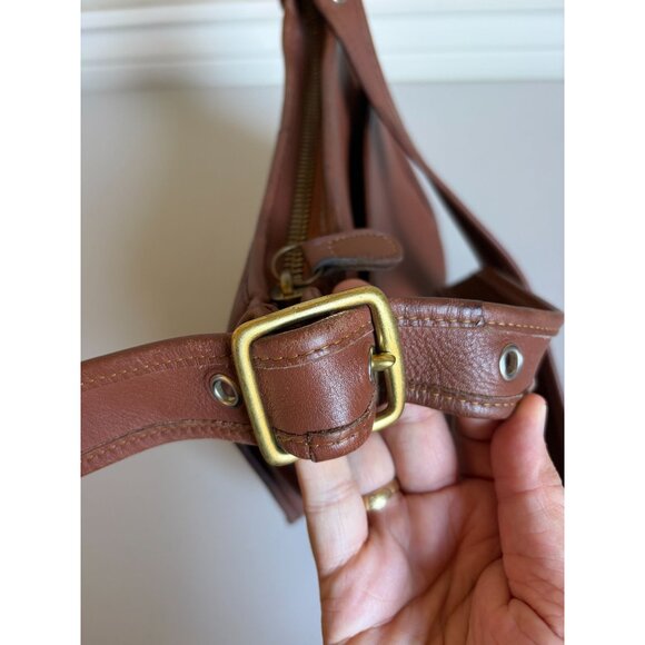 COACH Vintage Legacy Zip Camel 9966 Crossbody Zip Cognac Brown Bag - Picture 13 of 16